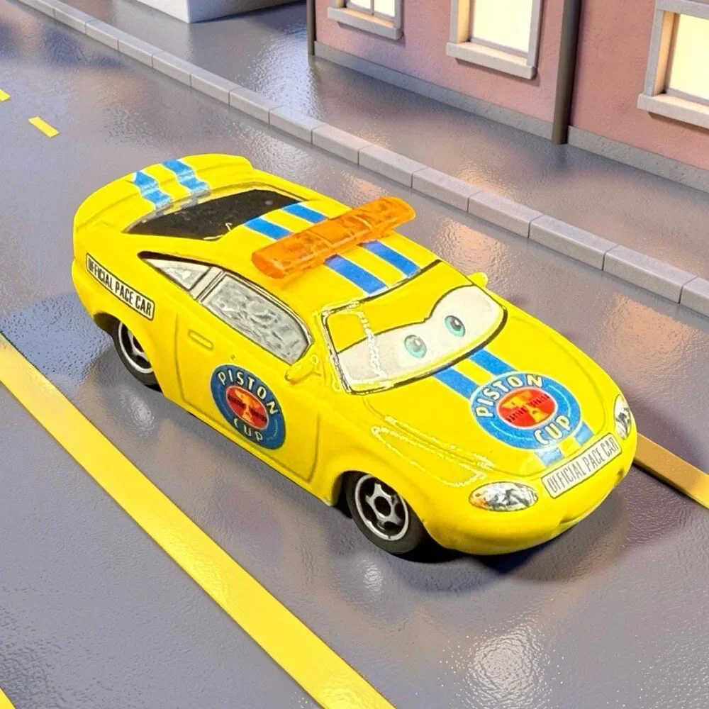 Disney Pixar Cars Charlie Checker Piston Cup Official Pace Car Diecast A71